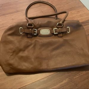 Michael Kors Camel Leather Shoulder Bag